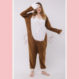 Combinaison Pyjama Paresseux Foncé