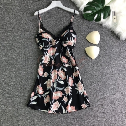 Nouveaux Pyjama Femme Sexy avec Imprimé en Dentelle