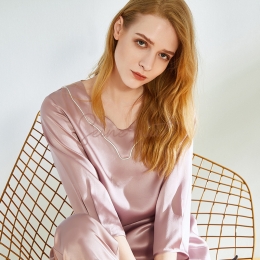 Pyjama Soie Femme Deux Pièces