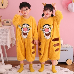 Pyjama Enfant Tigrou Jaune Flanelle