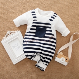 Nouveau Pyjama Bébé une Pièce Rayé